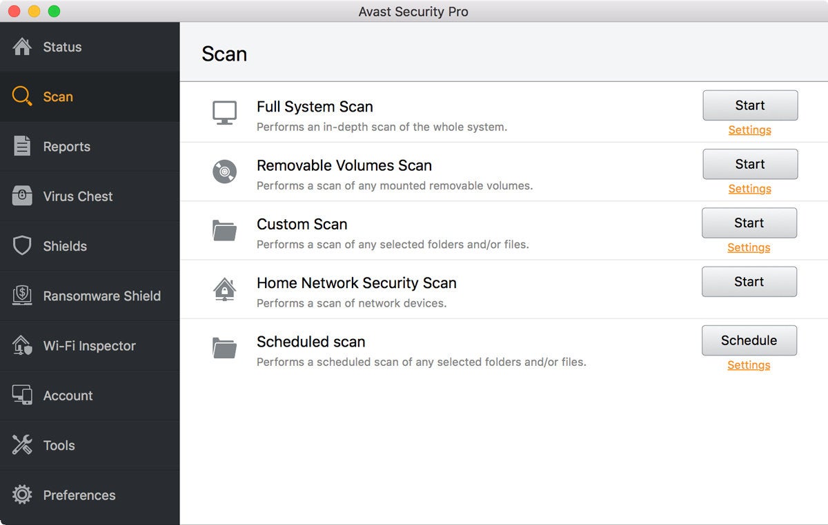 stopping notifications on avast mac security