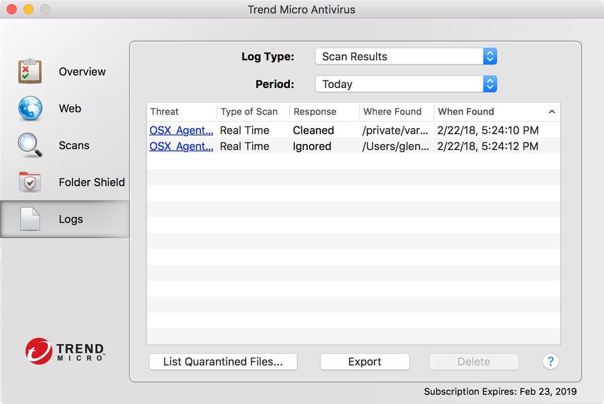 how to update trend micro on mac