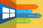 Microsoft Windows update arrows / progress bars