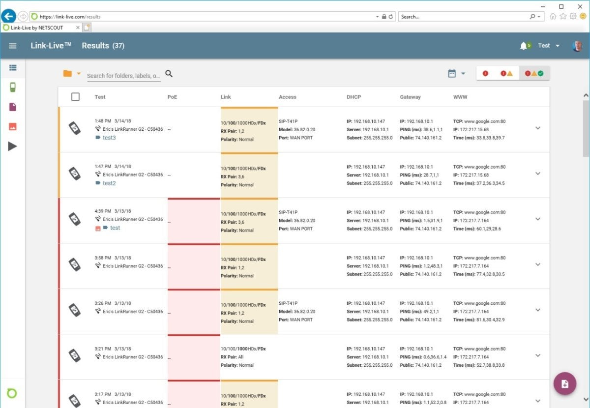 netscout link live