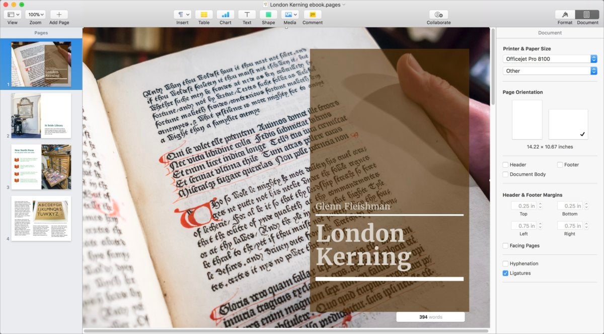 pages7 macos ebook layout