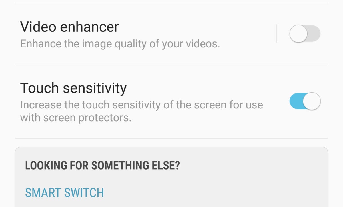 samsung galaxy s9 touch sensitivity