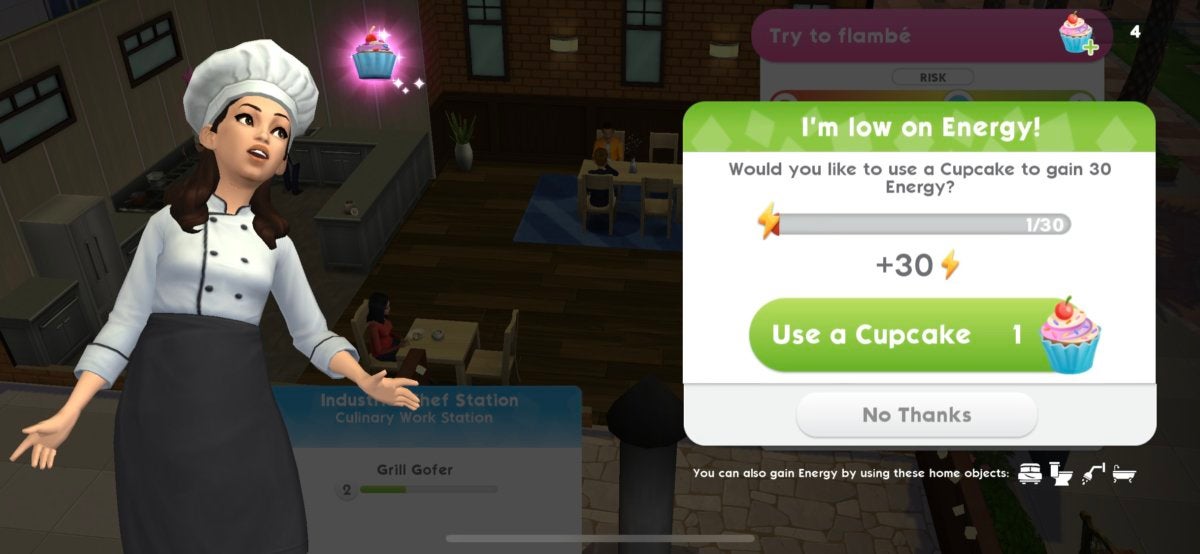 sims mobile wait