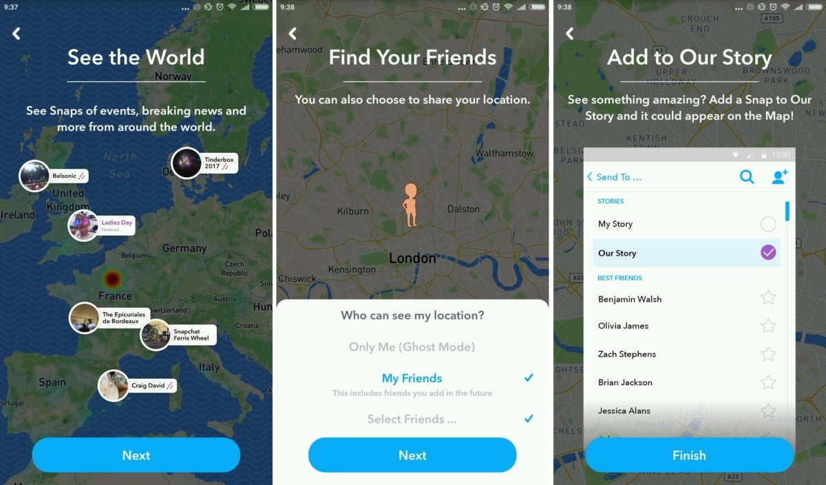 snapchat snap map setup