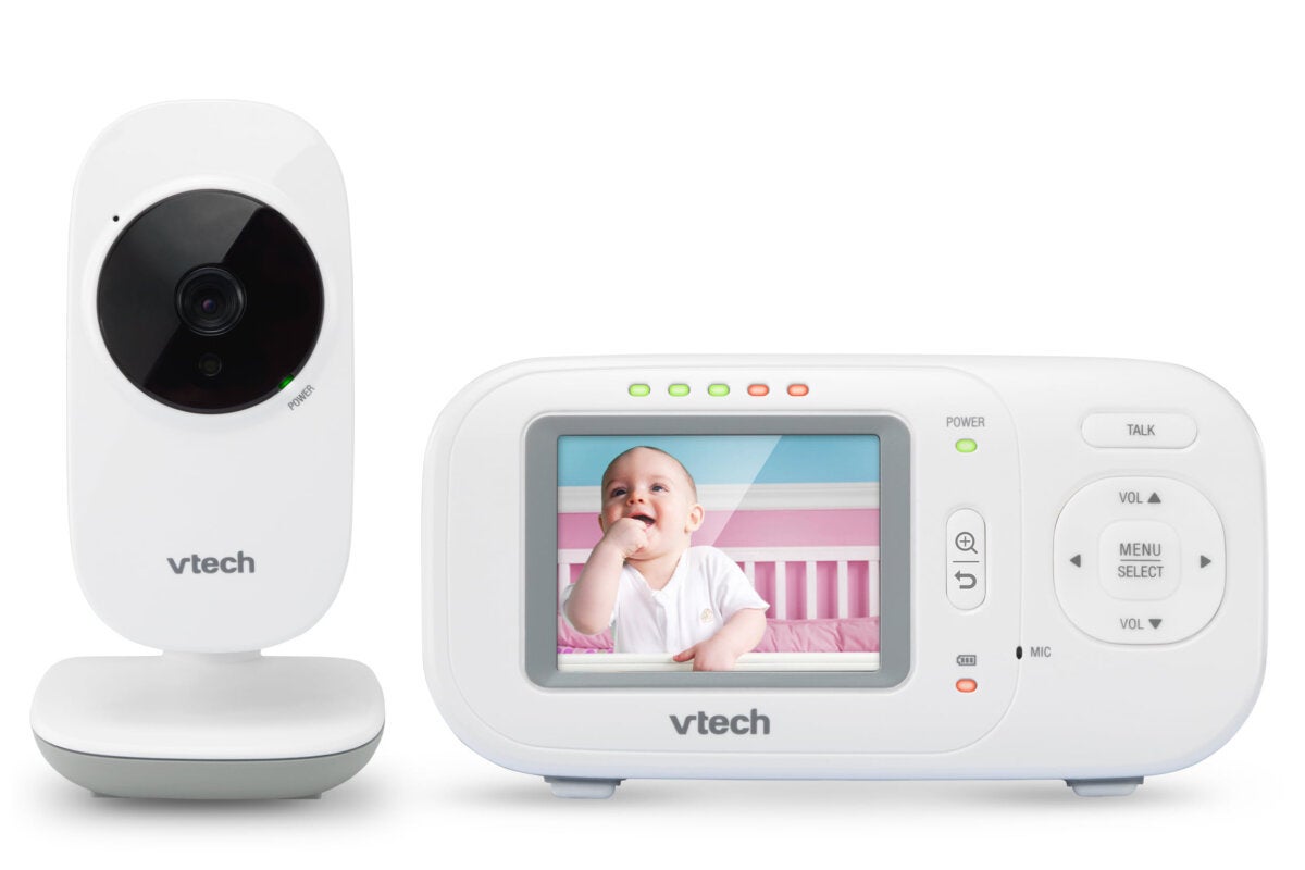 vtech baby monitor blinking light