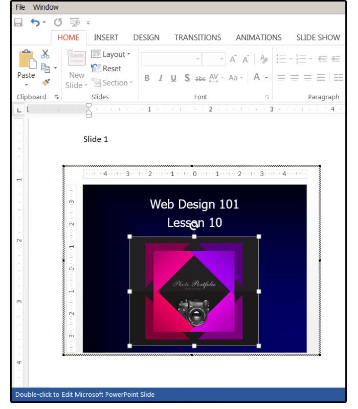 07 double click to edit microsoft powerpoint slide