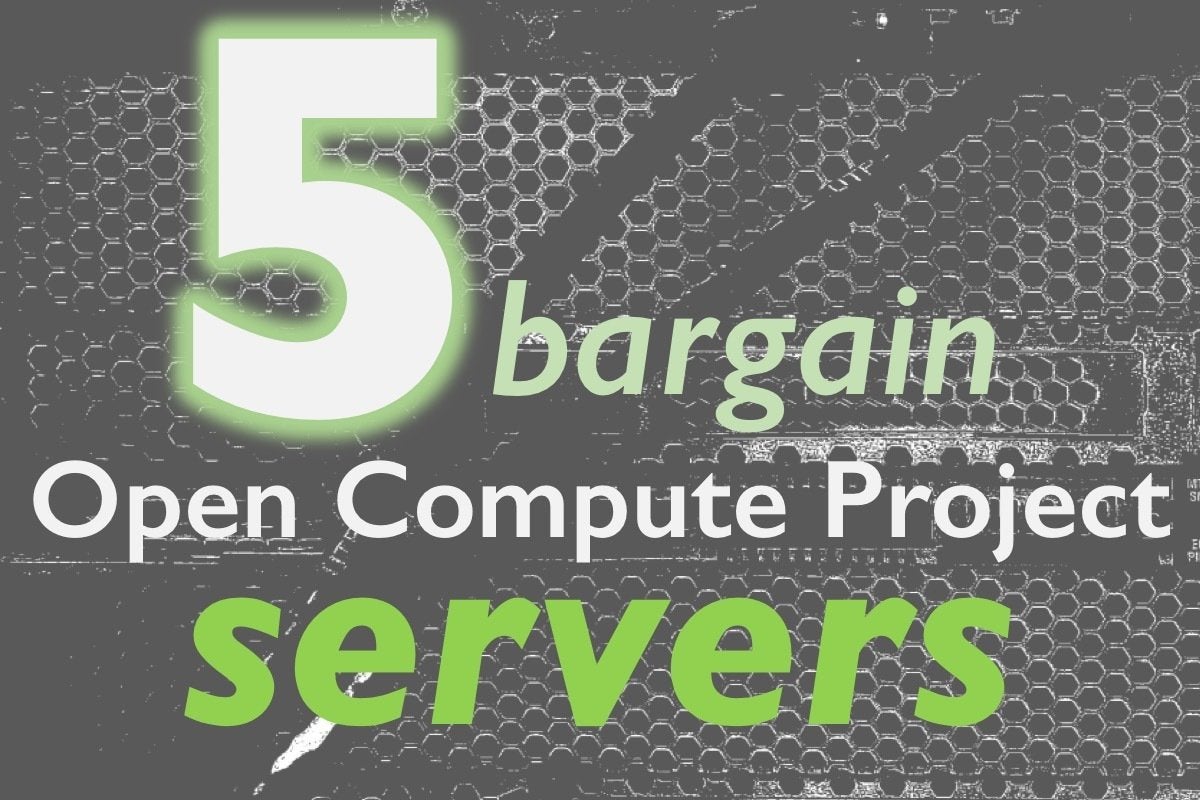 Five servers from ocp