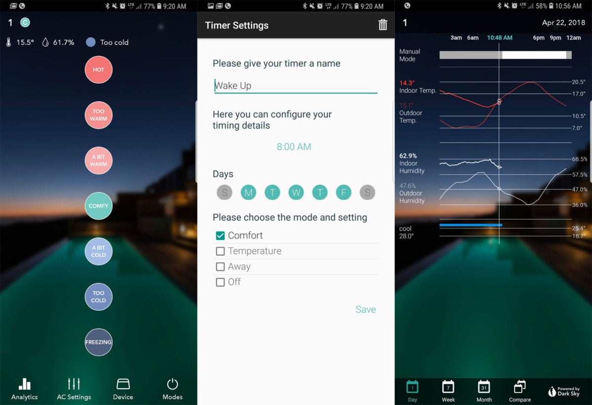 ambiclimate screenshots