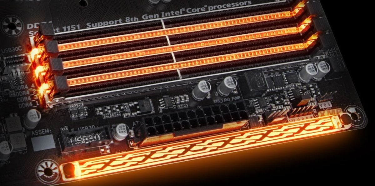 aorus lit ram slots