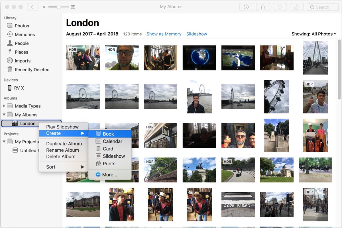 to create a photo in Apple Photos for Mac | Macworld