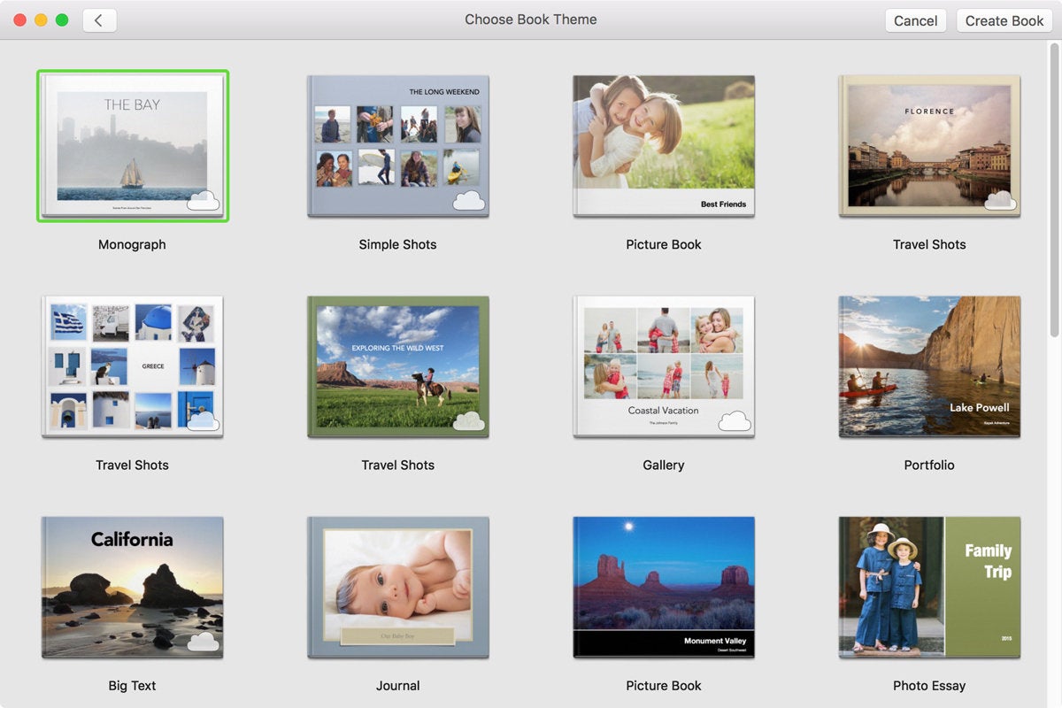 apple photo books theme