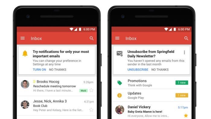 gmail app notifications
