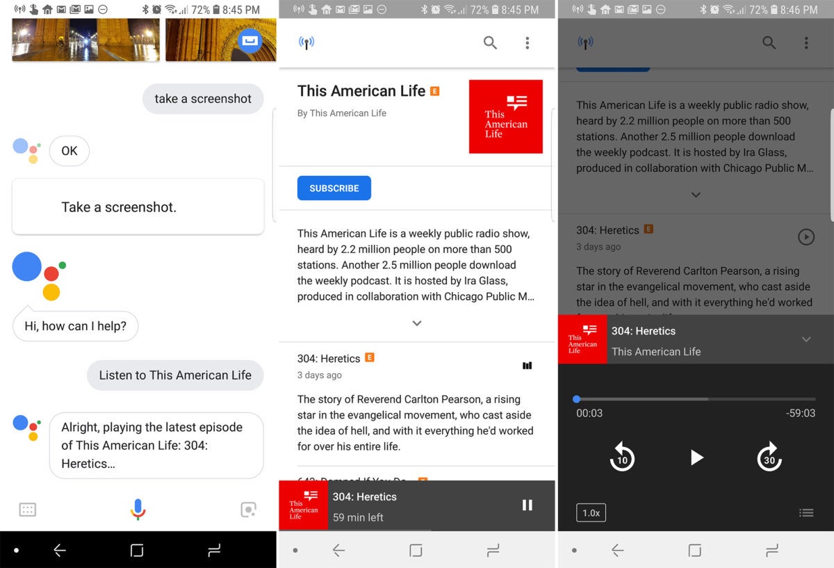 google assistant podcasts