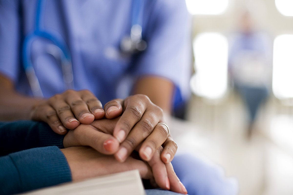 healthcare - doctor and patient hands