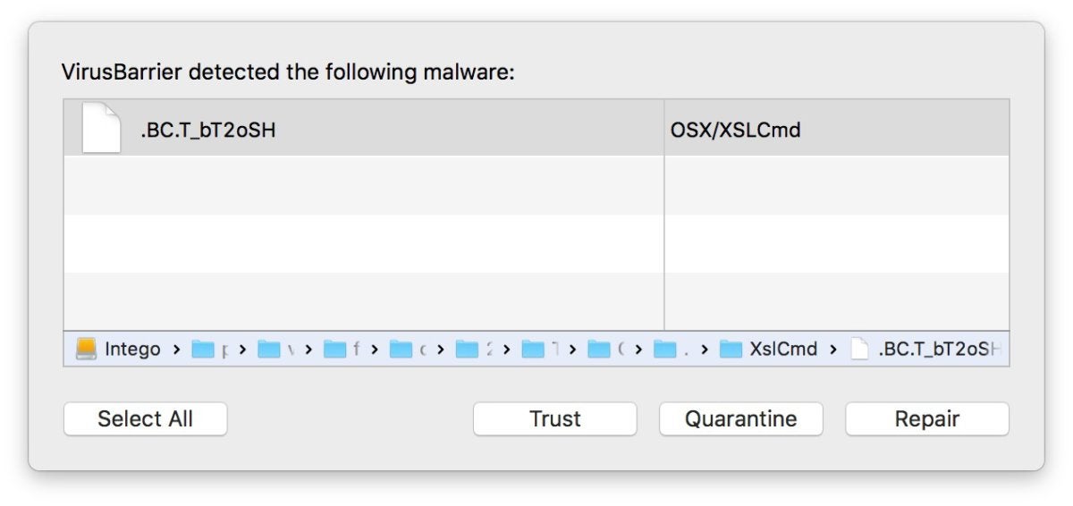 macav intego malware detection