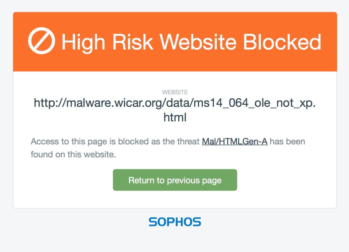 sophos home premium phishing
