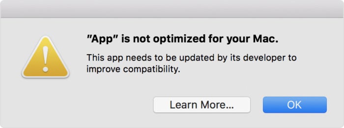 word is not optimized for your mac