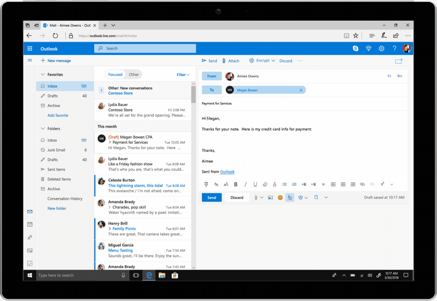 microsoft outlook portal 365 for office 2010