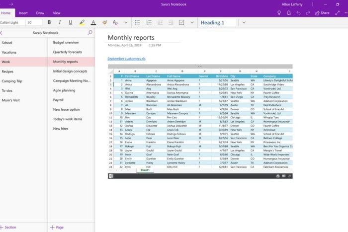 Onenote 16 vs onenote