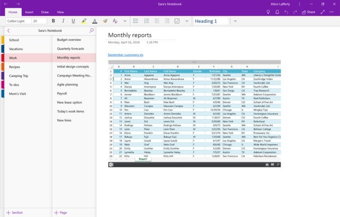 Microsoft offers OneNote as an alternative