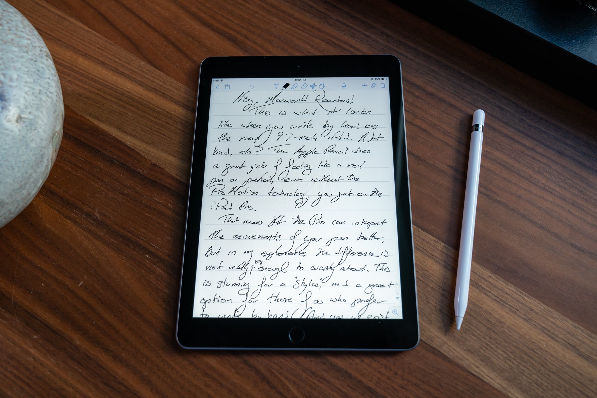 using onenote on ipad with apple pencil