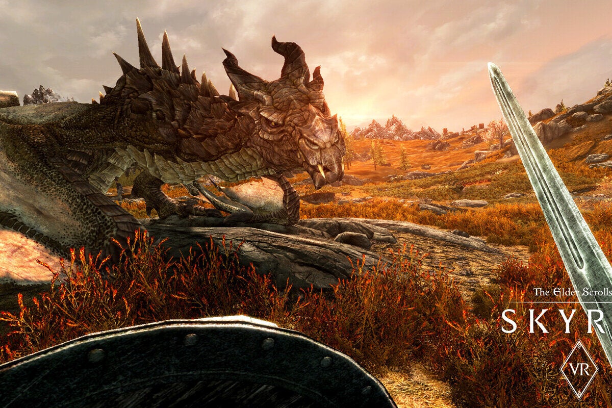 Skyrim VR Review Staring Down Life sized Dragons Is Terrifying PCWorld