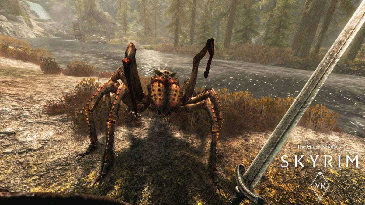 skyrim vr spider