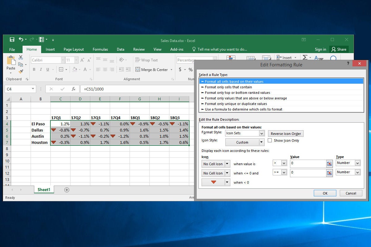 How to stack columns of data in excel