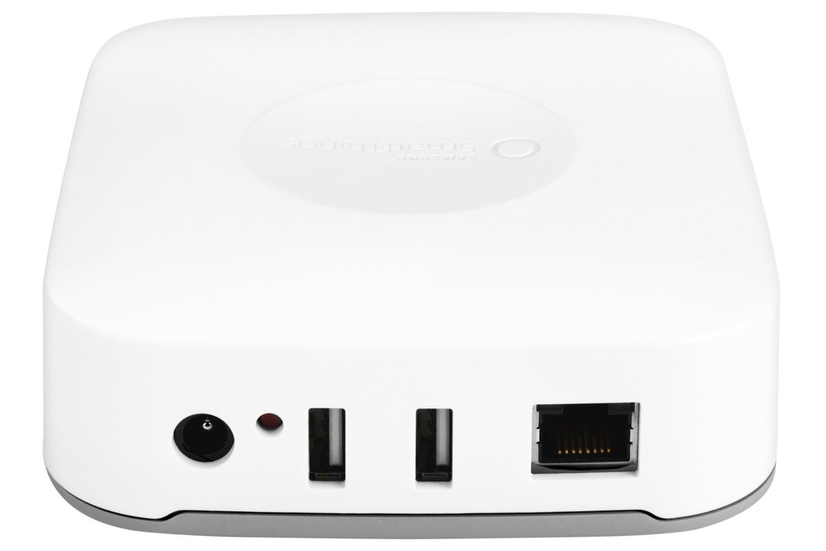 SmartThings hub back top