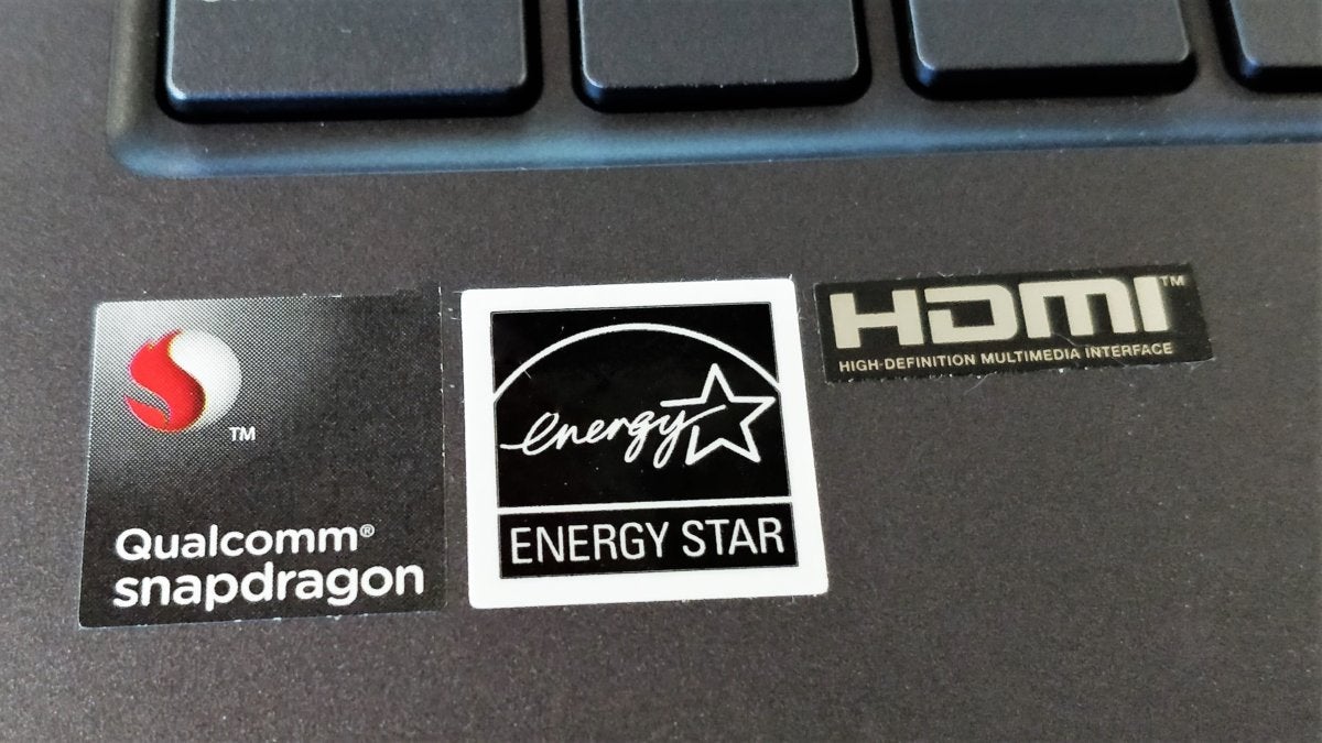 Asus NovaGo snapdragon sticker