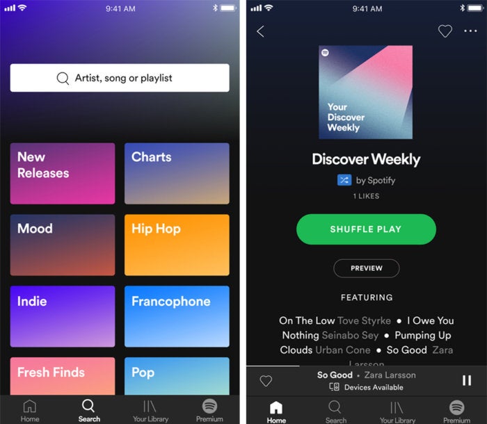 Spotify create new station missing mobile app free