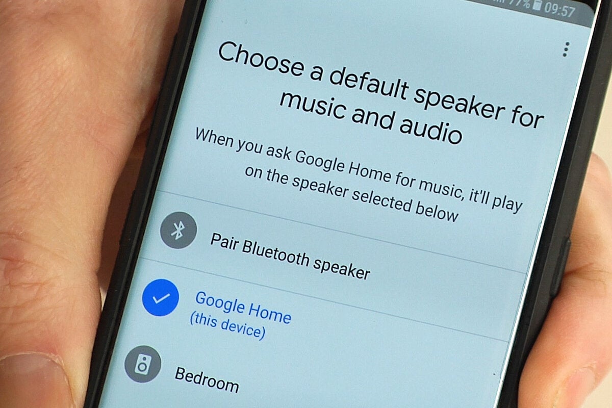 google home bluetooth music