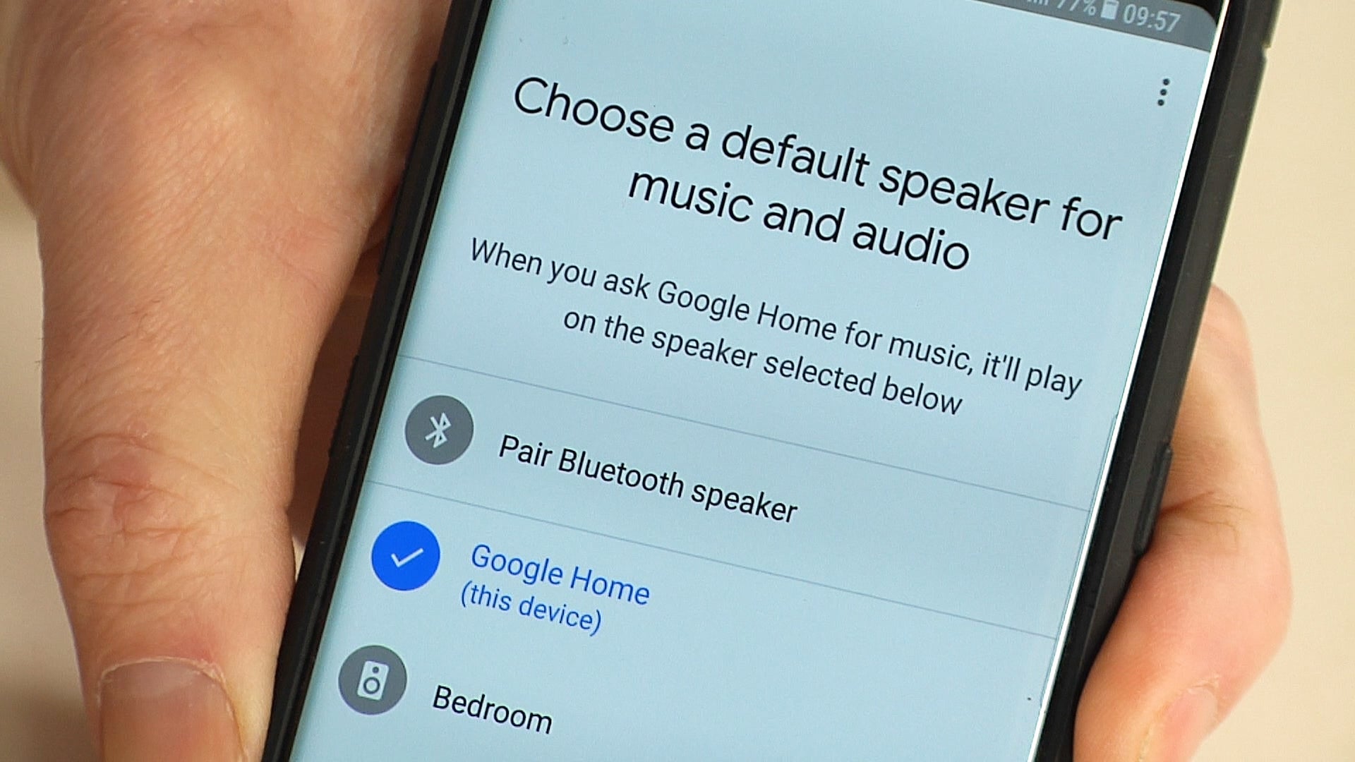 connect google speaker to phone