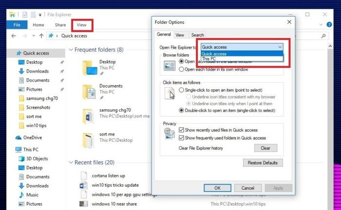 windows 10 file explorer