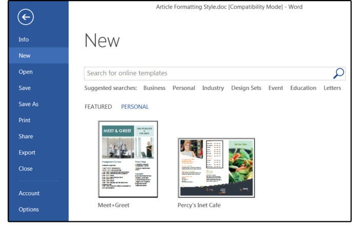 How To Use Modify And Create Templates In Word Pcworld