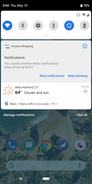 android p notification prompt