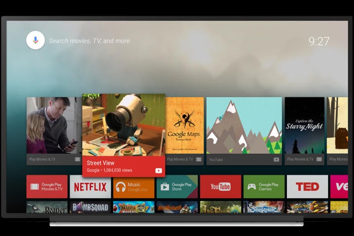 android tv interface