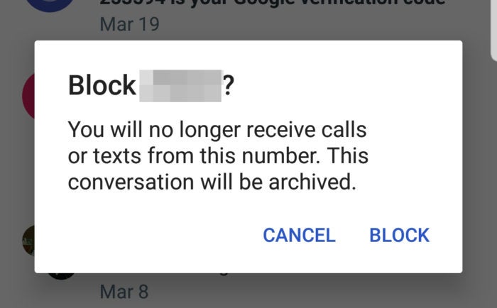 android messages block