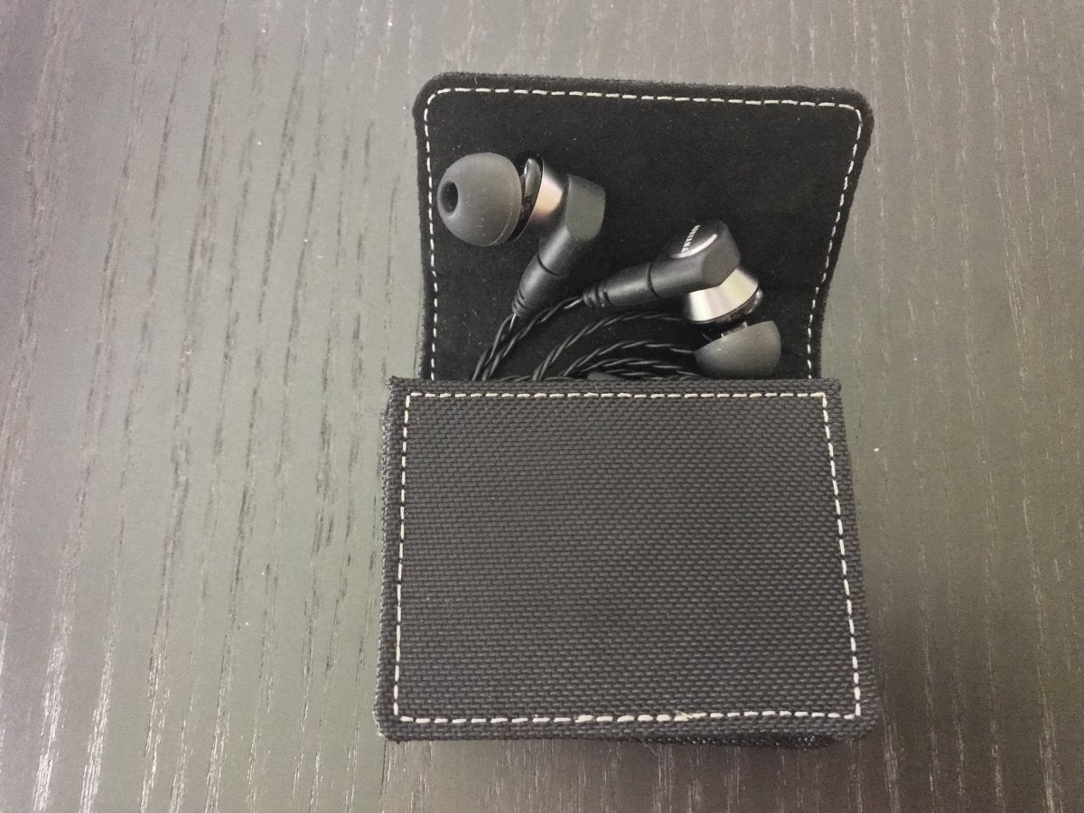 The included carrying case protects the headphones and is perfect for slipping into your pocket.