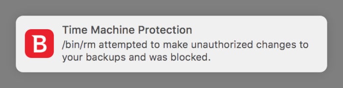 bitdefender time machine protection