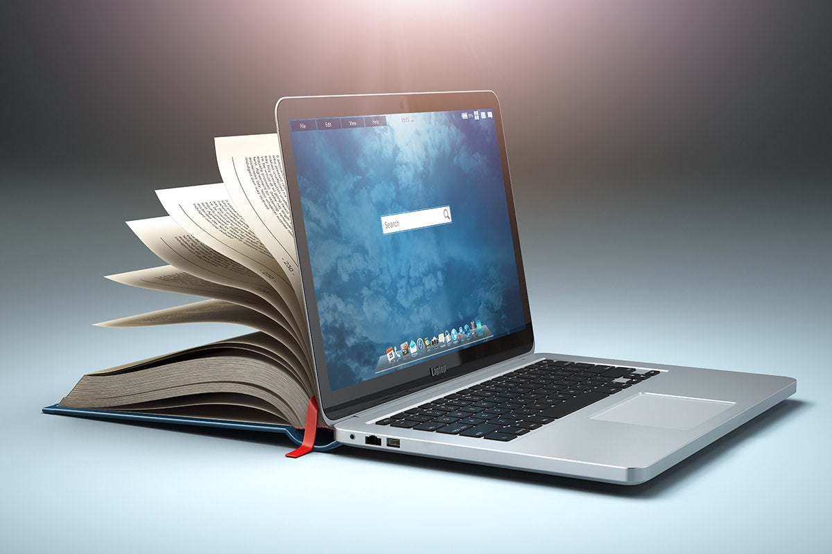 book-laptop combination