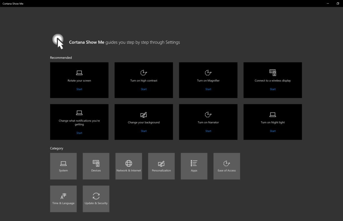 Microsoft Windows 10 cortana shows me primary