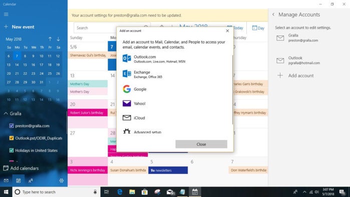 Cortana add calendar