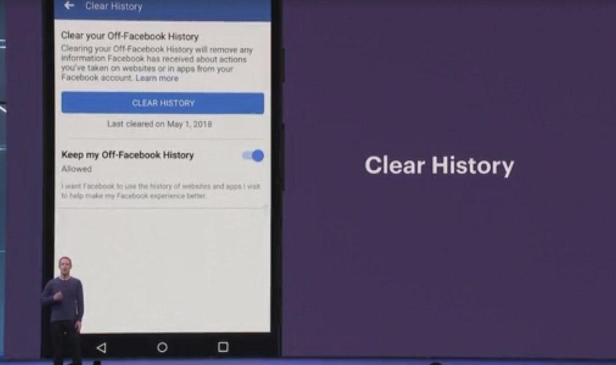 facebook clear history stream