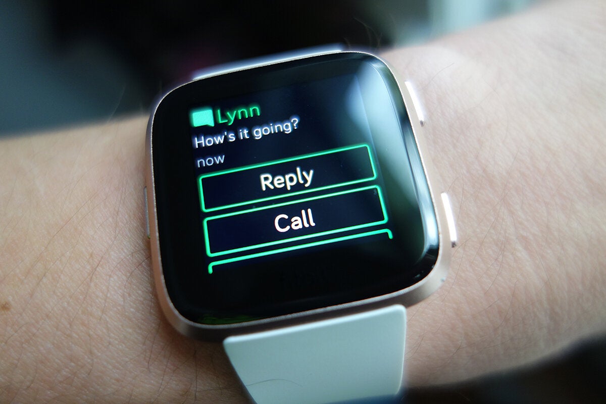 set up texts on fitbit versa 2