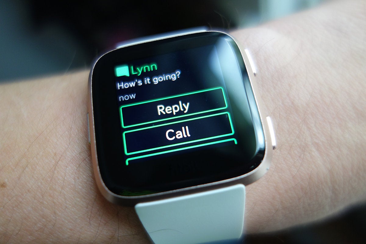 set up fitbit versa to receive text messages