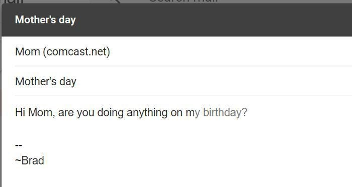 gmail mothers day