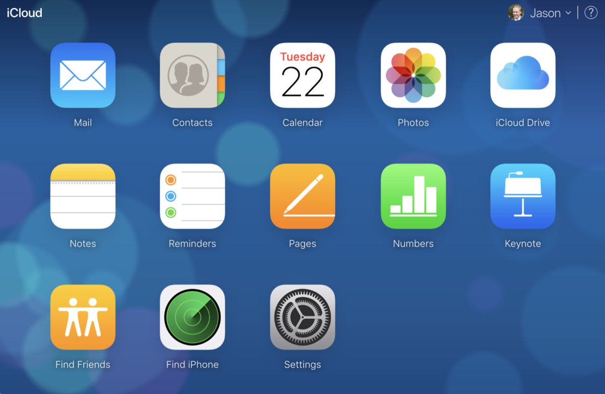 icloud web apps