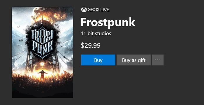 Xbox store store buy as gift