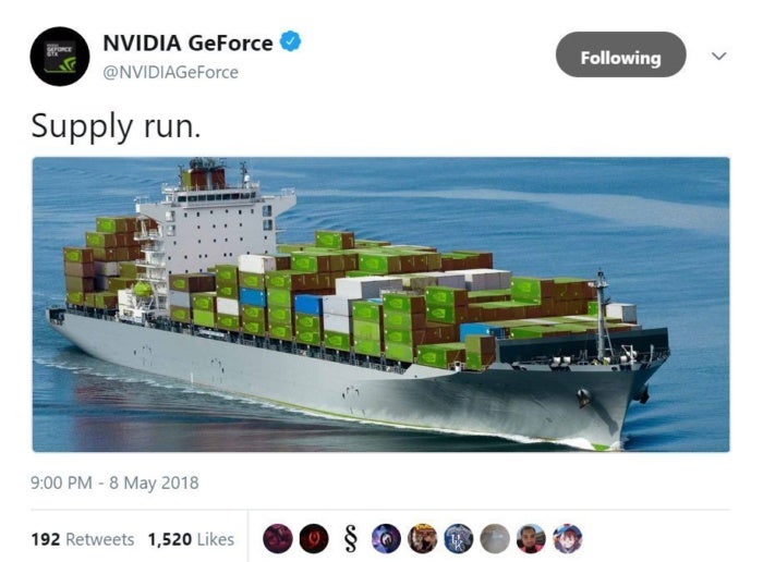 nvidia supply run